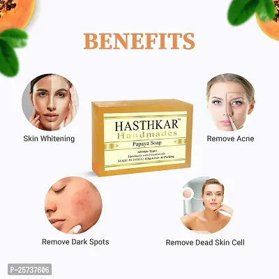 Hasthkar Handmades Glycerine Natural Soap Bathing Bar, For Skin Moisturisation, Ideal For All Skin Types 125gm Men  Women-thumb4