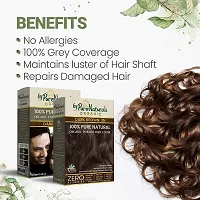 byPureNaturals Natural Organic Powder Hair Color for Men  Women | Pure Natural Hair Colour | Chemical Free  Ammonia Free Hair Colour - 120 Gram (Dark Brown)-thumb1