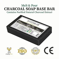 Hasthkar Handmades Soap Base Bar For Soap Making Charcoal Melt  Pour Clear Transparent 100% Glycerine Soap base | SLS  SLES Paraben Free | (450Grams)-thumb4