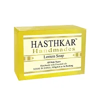 Hasthkar Handmades Glycerine Lemon Soap 125gm pack of 4-thumb1