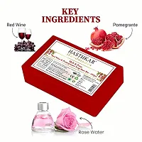 bypurenaturals Hasthkar Soap Base Bar (450G) For Soap Making, Red Wine with Pomegranate Extract Melt  Pour Clear Transparent Glycerine Soap Base, Pure Organic  Natural, SLS  SLES, Paraben Free-thumb1