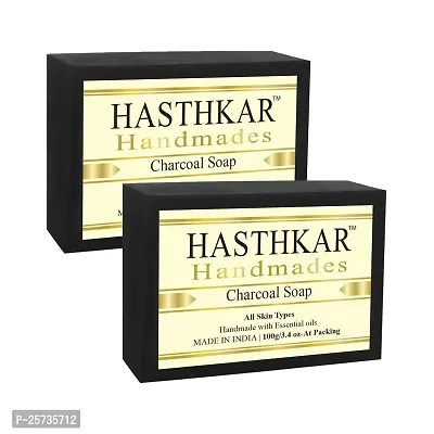 Hasthkar Handmades Glycerine Natural Soap Bathing Bar, For Skin Moisturisation, Ideal For All Skin Types 125gm Men-thumb0