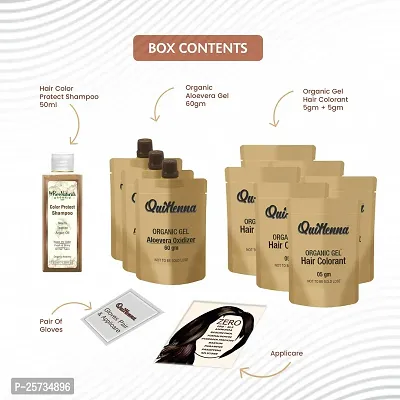 QuikHenna Organic Hair Colour Gel 9RG Burgundy - PPD  Ammonia Free Permanent Natural Hair Colour 210gm-thumb4