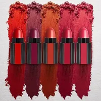 Fabulous 5in1 Matte Finish Lipsticks for Women, Red Edition Shades may Slightly Vary-thumb2
