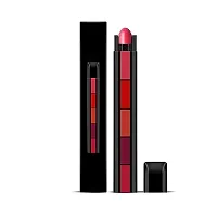 5-in-1 Lipstick Red Edition Five Shades In One Long Lasting Matte Finish Non Drying Formula with Intense Color Payoff Compact  Easy to Use-thumb1