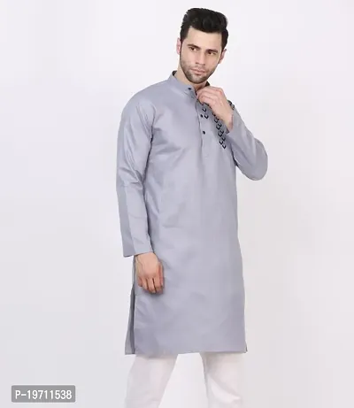 MEN EMBRIODERED/ PRINTED KURTA FOR MEN-thumb3