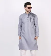 MEN EMBRIODERED/ PRINTED KURTA FOR MEN-thumb1