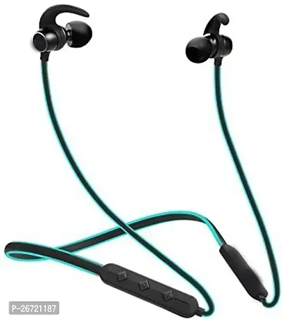Stylish Blue In-ear Bluetooth Wireless Headphones With Microphone-thumb0