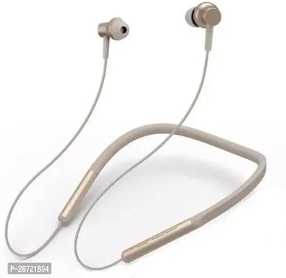 Stylish Golden In-ear Bluetooth Wireless Headphones With Microphone-thumb0