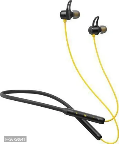 Stylish Yellow In-ear Bluetooth Wireless Headphones With Microphone-thumb0