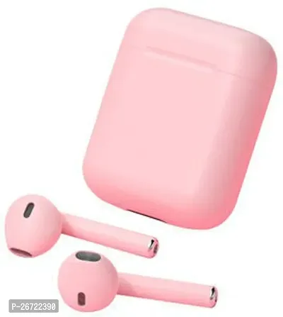Stylish Pink In-ear Bluetooth Wireless Headphones With Microphone