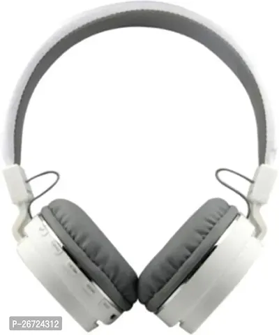 Stylish White On-ear  Over-ear Bluetooth Wireless Headsets With Microphone