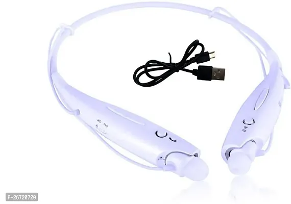 Stylish White In-ear Bluetooth Wireless Headphones With Microphone