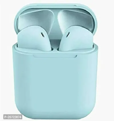 Stylish Blue In-ear Bluetooth Wireless Headphones With Microphone