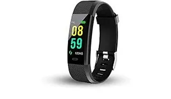 D115 Bluetooth Fitness Band Smart Watch Tracker with Heart Rate Sensor Activity Tracker Waterproof Body Functions Like Steps and Calorie Counter, Blood Pressure, OLED Touchscreen-thumb1