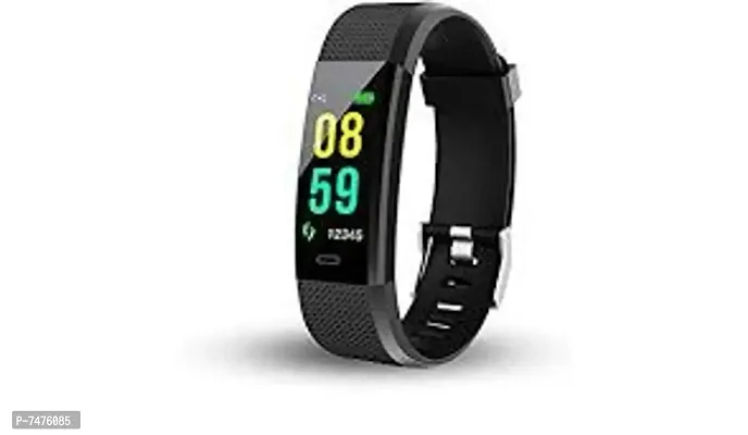 D115 Bluetooth Fitness Band Smart Watch Tracker with Heart Rate Sensor Activity Tracker Waterproof Body Functions Like Steps and Calorie Counter, Blood Pressure, OLED Touchscreen-thumb2