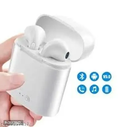 I7 TWS Bluetooth Wireless Headset Earphone headphone White