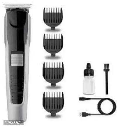 HTC AT-538 d rechargeable hair trimmer for men with T shape precision stainless steel sharp blade beard shaver upto length 0.5 to 7mm with 4 combs