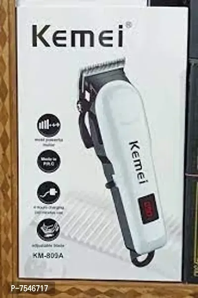 Kemei KM809 Rechargeable Professional Electric Hair Clipper Electric Hair Trimmer , Razor Runtime: 180 min Trimmer Best Design Trimmer For Men-thumb0