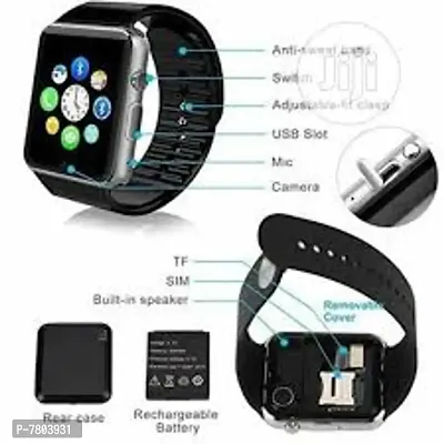 A1 Smartwatch Bluetooth Support With Call Function Touchscreen Watchphone Compatible with All 3G/4G/5G Bluetooth Dialer, Call Reminder, Bluetooth Call, Audio Player Smart Watch-thumb3