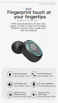 N21 TWS Bluetooth Earphones Wireless Headphones With Microphone Sports In-Ear Touch Control Wirele-thumb1