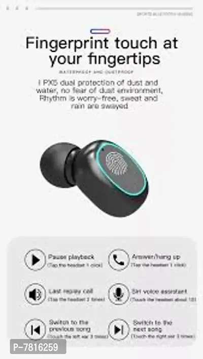 N21 TWS Bluetooth Earphones Wireless Headphones With Microphone Sports In-Ear Touch Control Wirele-thumb2