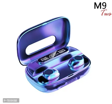 M9 TWS Earbuds IPX7 Waterproof Bluetooth 5.0 Headphonesw/ 200 hours Standby and Bass With Charging Case, Wireless Earphones-thumb0