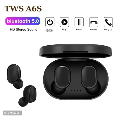 Bluetooth 5.1 Tws Earphone Mini Earbuds A6s Wireless with Charging Box Noise Canceling Sport Headset for Smartphone High Feature Long Battery Life Earbuds-thumb4
