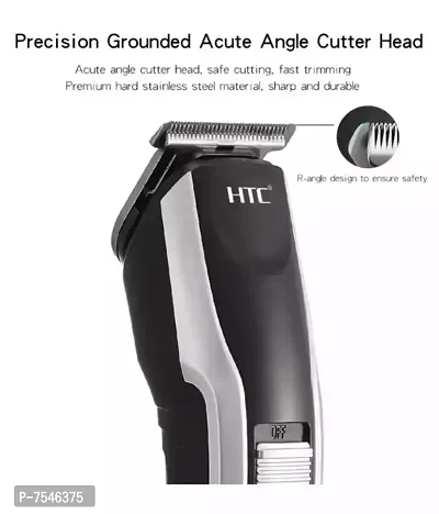 HTC AT-538 Head, Body  Beard Trimmer For Men Body Hair Trimmer For Men, 90 Mins Run Time | Lithium-ion Battery, Cordless, Stainless Steel Blade | Trimmer Men-thumb2