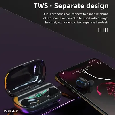 LED Display TWS TG11 Touch Wireless Earbuds with Power Bank Case  Immersive Sound, BT 5.1 Wireless Headphone Clear Sound Bass Pedometer, Sleep Monitor Full Frequency HiFi Sound Bluetooth Headphone-thumb3