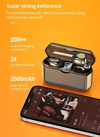 M8 TWS EARBUDS Bluetooth 5.0 Earphones with 2000Mah BATTERY FOR MOBILE CHARGING Bluetooth 5.0; Fast Pairing; 10m Wireless Range Best Stylish Earbuds-thumb1