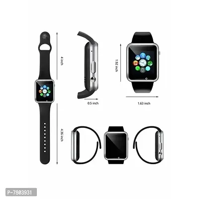 A1 Smartwatch Bluetooth Support With Call Function Touchscreen Watchphone Compatible with All 3G/4G/5G Bluetooth Dialer, Call Reminder, Bluetooth Call, Audio Player Smart Watch-thumb2