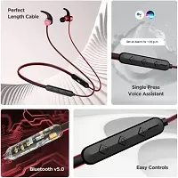 Boat Rockerz 255 Wireless Bluetooth headphone in Ear with Mic | Foldable and retractable design earphones neckband | Ultra High Bass Stylish Neckband-thumb2