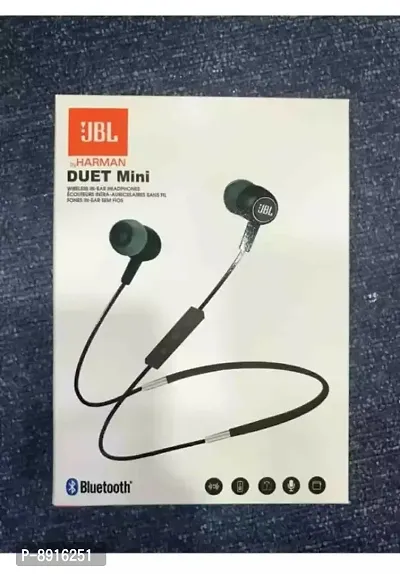 High Bass JBL Duet Mini Wireless Neckband with mic Bluetooth Headphones  Earphones-thumb0