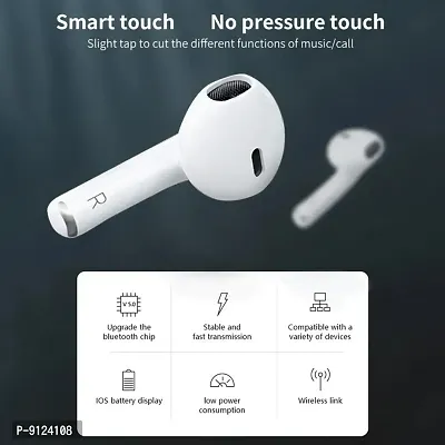 New Air Pod Pro 6 Wireless Bluetooth Headset  Active Noise Cancellation | Wireless Mobile Bluetooth |18 Hrs Battery Backup | Compatible with Android  iOS Devices-thumb4