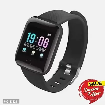 ID 116 Smart Fitness Band Watch with Heart Rate Activity Tracker Waterproof Body, Step and Calorie Counter, Distance Measure, OLED Touchscreen Black Smart Watches Best Smart Watch