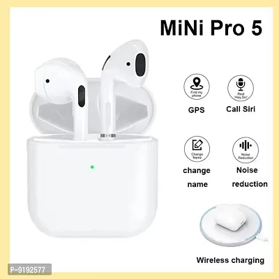 Air Pods Pro 5 Wireless Bluetooth Headset Dual Earphone TWS Stereo Earbuds Noise Reduction Headphone Light, Comfortable 10 M Wireless Range-thumb0
