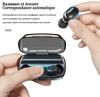 TG11 TWS Bluetooth Wireless Earbuds, 1800 mah Power Bank, LED Display Charging Case, BT v5.3 (Black, In The Ear)-thumb3