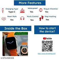 BLUETOOTH SMARTWATCH T800 Ultra S8 Ultra Smartwatch with HD Display, Bluetooth Calling with Dialpad, Multiple Sports Modes, Multiple Faces, Spo2 Monitoring  H R monitoring, Call Notification, BT Came-thumb1