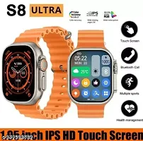 S8 Watch Ultra 49mm Latest Bluetooth Calling Series 8 AMOLED High Resolution with All Sports Features  Health Tracker, 5 Days Long Wireless Charging Battery, Bluetooth for Unisex-thumb4