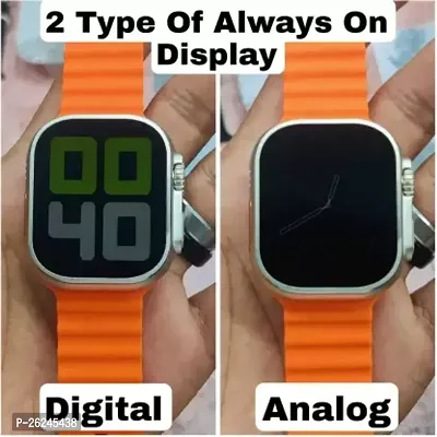 S8 Ultra Smart Watch  (1.44 MM Display) (Orange)