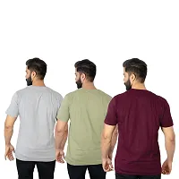 Reliable Cotton Printed Round Neck Tees For Men- Pack Of 3-thumb1