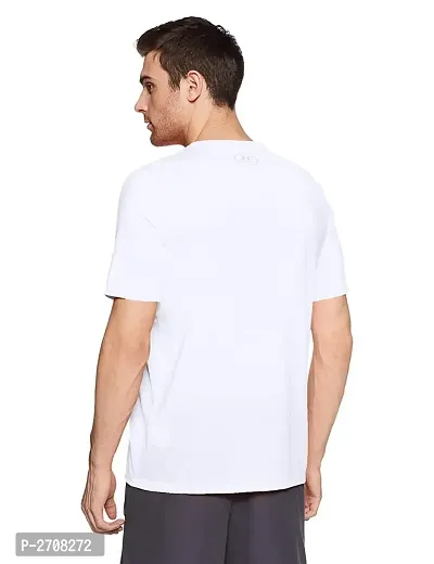 White Solid Cotton Tees-thumb2