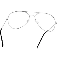 Blinder Transparent Aviator Sunglasses Full Rim Metal Frame Classic Style 100% UV Protection Eyewear for Men & Women-thumb3