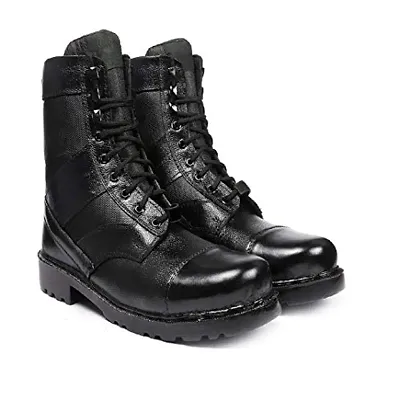Blinder Mens Black Lace-up Long Leather Boot