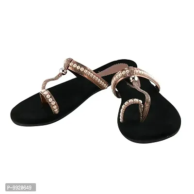 Blinder Women's Cream Flat Sandal - 6 IND, 39 EU-thumb3