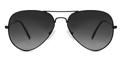 Blinder Black Aviator Sunglasses Full Rim Metal Frame Classic Style 100% UV Protection Eyewear for Men & Women-thumb1
