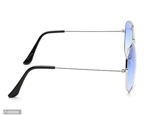 Blinder Sky Blue Aviator Sunglasses Full Rim Metal Frame Classic Style 100% UV Protection Eyewear for Men & Women-thumb3