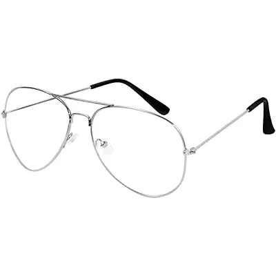 Blinder Transparent Aviator Sunglasses Full Rim Metal Frame Classic Style 100% UV Protection Eyewear for Men  Women