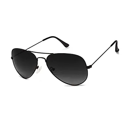 Blinder Black Aviator Sunglasses Full Rim Metal Frame Classic Style 100% UV Protection Eyewear for Men  Women